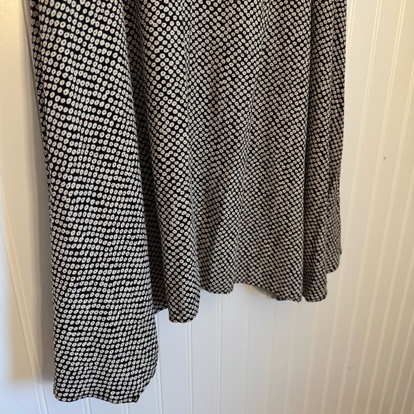 Eileen Fisher A-Line High Neck Polka Dot Swing Dress 100% Silk Women’s Size XXS - Picture 4 of 13